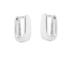 Argola Fecho Click Banhada a Prata Isabela - Brinco Elegante