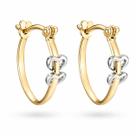 Argola Feminina Coração Couti Banhada Ouro18K Hipoalergênico