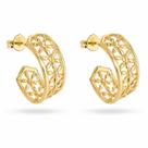 Argola Feminina Luxo Couti Banhada a Ouro 18K Hipoalergênico