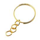 Argola Fina Dourada para Chaveiro (50 Un)