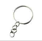 Argola Fina Prateada para Chaveiro (50 Un) Argola Fina Prateada para Chaveiro (50 Un)