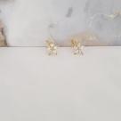 Argola Flor com Pétalas de Zircônias