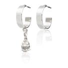 Argola galo doido 3d prata 925 Argola galo doido 3d prata 925
