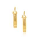 ARGOLA INFANTIL LISA .MED 1,0 CM Brinco feminino folheado a ouro 18k joia antialérgica presente feminino mulheres