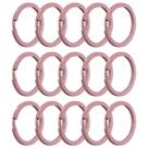 Argola Italiana 28mm Rosa Bebe Reforçada Para Artesanato 50 Unidades