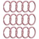 Argola Italiana 28mm Rosa Bebe Reforçada Para Artesanato 50 Unidades