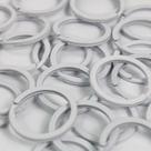 Argola Italiana 35mm Branca Para Chaveiro Artesanato Com 50 Unidades Argola Italiana 35mm Branca Para Chaveiro Artesanato Com 50 Unidades