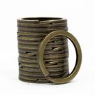 Argola Italiana Ouro Velho 28mm Reforçada Banhada Níquel Com 100 Peças Argola Italiana Ouro Velho 28mm Reforçada Banhada Níquel Com 100 Peças