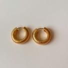 Argola malu banhada em ouro 18k