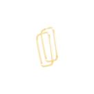 Argola Ouro 18K Quadrada 2,2CM - AU11530