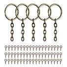Argola Ouro Velho 23mm Com Mini Gancho Pitão Rosqueável Com 500 Peças