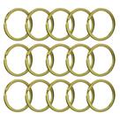Argola Para Chaveiro 28mm Dourada Resistente 50 Unidades
