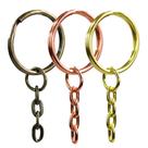 argola para chaveiro com correntinha 23mm 300un cores