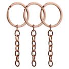 Argola Para Chaveiro Grossa Rose Gold 32mm 10 Unidades