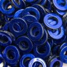 Argola Passante Plástico Azul com Glíter 20mm 50pçs 50g