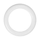 Argola Plástica 79mm Média Resistente Branca Para Artesanato 10 Unidades