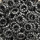Argola Plástico Cinza com Preto 15mm 30pçs 15g Artesanato
