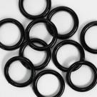 Argola Preta Plástica Para Colares Artesanais 2,7cm Com 50 Unidades Argola Preta Plástica Para Colares Artesanais 2,7cm Com 50 Unidades