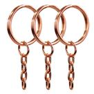 Argola Rose Gold Com Elos Circulares 23mm Importada - 50 Unidades