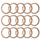 Argola Sem Corrente Para Chaveiro Artesanato 28mm Rose Gold 50 Peças