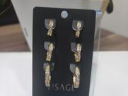 Argola semi joias trio(61654/