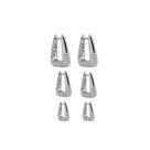 Argola Triangular Cravejada em Zircônia e Banhada Ouro 18k Argola Triangular Cravejada em Zircônia e Banhada Ouro 18k