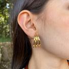 Argola Tripla Basic G - Acessório Feminino Dourado