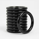 Argolas 35mm Plástica Preto Para Artesanato Multiuso Com 30 Unidades