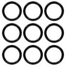 Argolas Anéis Plásticos 5cm Preto Para Artesanato Multiuso - 100 Peças