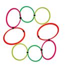 Argolas de Agilidade para Circuito Kit com 8 Rythmoon