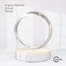 Argolas Ritas Cristal Plásticas 70mm com 6 unidades Argolas Ritas Cristal Plásticas 70mm com 6 unidades
