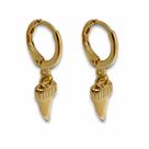 Argolinha de Encaixe Dente de Sabre Banhada a Ouro 18k Argolinha de Encaixe Dente de Sabre Banhada a Ouro 18k