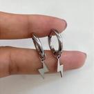 Argolinhas de aço inox com fecho clicker - 1mm calibre