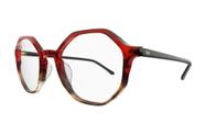Armação de grau hb 0488 gloss red navy turquose lente 4,9 cm