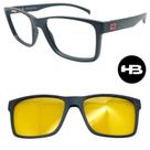 Armação de Grau Hb Azul Fosco 0339 312 com 1 Clipon Armação de Grau Hb Azul Fosco 0339 312 com 1 Clipon