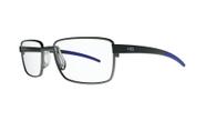 Armação de grau hb duotech 0291 matte graphite matte blue