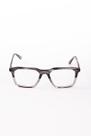 Armação de grau masculina acetato premium na cor preto com degrade cinza modelo moderno