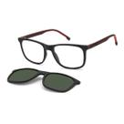 Armação De Óculos Carrera Clip On Ca 8918/c Blx 54 Preto Fosco