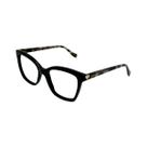 Armação De Óculos Hickmann Tulipa Hi60049 A01 Preto Brilho
