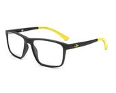 Armação de Óculos Infantil Mormaii Drop Nxt M6073afg49 Preto Fosco Amarelo cat1 - Armação de Óculos Infantil Mormaii Drop Nxt M6073afg49 Preto Fosco Amarelo cat1 -