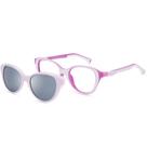 Armação De Óculos Infantil Nano Vista Clip On Mimi 3 Nao3120548sc Rosa Brilho Armação De Óculos Infantil Nano Vista Clip On Mimi 3 Nao3120548sc Rosa Brilho
