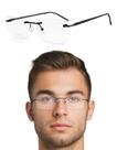 Armação De Oculos Masculino Sem Aro Parafusado Balgriff