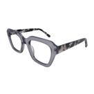 Armação De Óculos Mey Eyewear Br6684 C4 51 Fumê Translúcido Armação De Óculos Mey Eyewear Br6684 C4 51 Fumê Translúcido