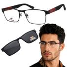 Armação De Óculos Para Grau Clip On Mult Lentes Em Metal Pequeno