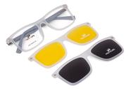 Armação De Óculos Para Grau Com Lentes Clip On Multiclips