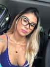 Armação De Óculos Para Grau Feminina Gatinho Facetada Pérola Preto