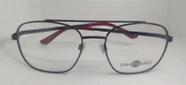 ARMAÇÃO DE ÓCULOS PARA GRAU - Metal Preto ponteira vermelho