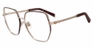 Armação de óculos Philipp Plein VPP054S 0K99 Oro Rosso Bordeaux