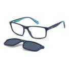 Armação de Óculos Polaroid Pld D622/c Fll 56 Azul Fosco -