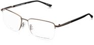 Armação de óculos Porsche Design P8730 C para homens 56 mm marrom/preta